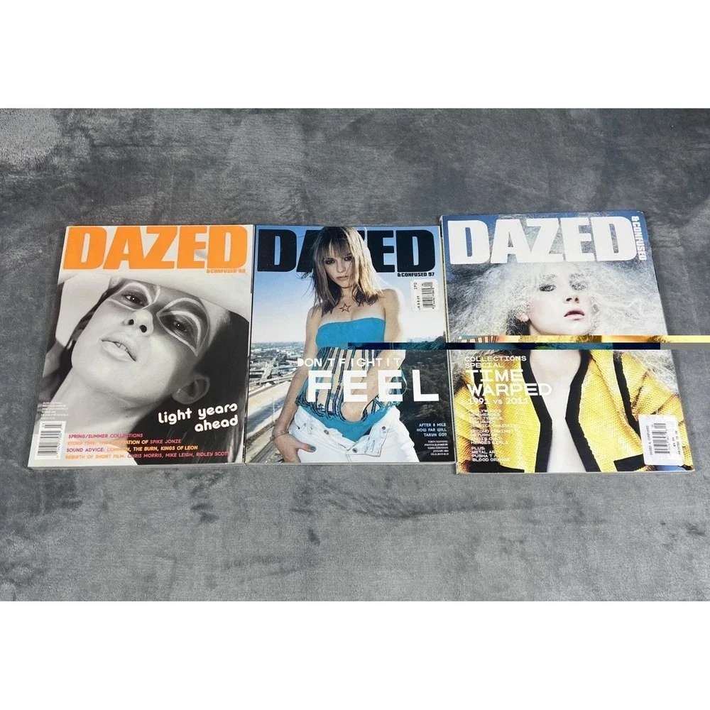 Vintage Dazed & Confused Magazine Lot of 3 Tom Hardy British Fashion‎ Luxury Y2K